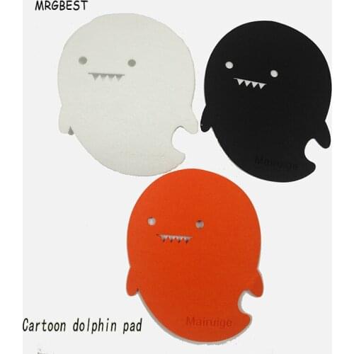 MRGBEST Special Shape Small Size Felt Cloth Universal Cute Cat Dolphin Mouse Pad Optical Trackball Mouse Pad for School Children