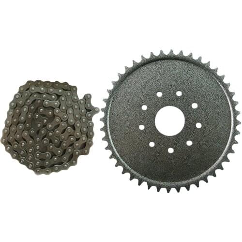 Pouvoir 415 Sprocket Chain 44 Teeth Rear Sprocket 49cc 66cc 70cc 80cc Motorized Bicycle