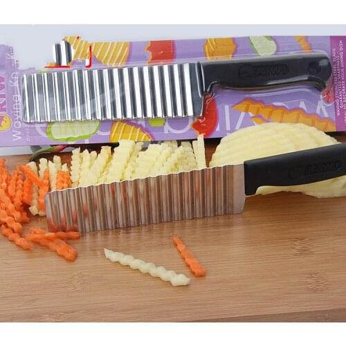 French stainless steel wave knife professional potato cutting machine corrugated knife cutting French fries corrugated knife