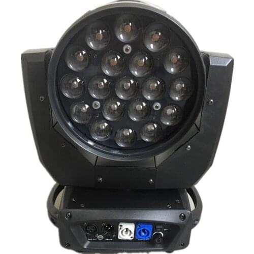 High quality Dmx 19x15W rgbw 4 in 1 led zoom wash moving head dj light with circle control lcd display led stage lighting bar