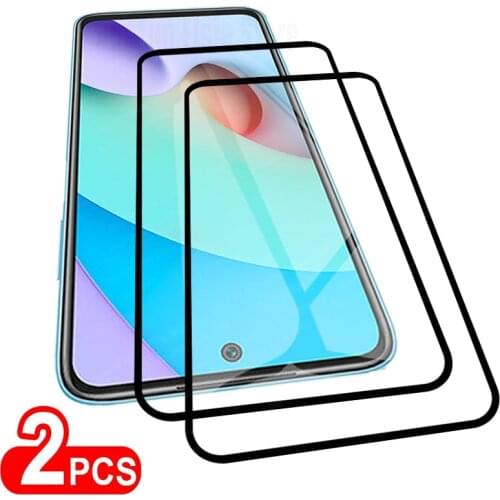 2 PCS Tempered Glass for Xiaomi Redmi 10 Full Cover Screen Protector Film For Redmi 10X Note 10S 10 Pro 10T 5G Protective Glass
