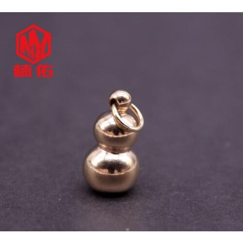 1PCS Amulet Creative Toy Pure Titanium Gourd Necklace Lanyard Rope Buckle EDC Key Ring Key Chain