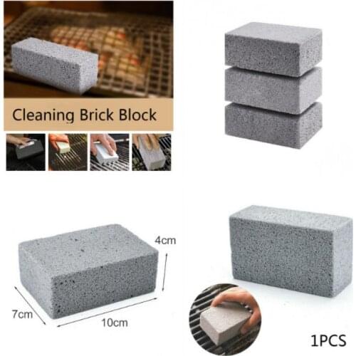 BBQ Grill Cleaning Brick Block Barbecue Cleaning Stone BBQ Racks Cooking RacksStains Grease Cleaner BBQ Block Shine 1PCS