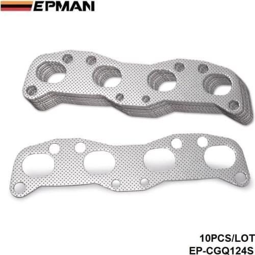 10PCS/LOT For NISSAN SILVIA 180SX 200SX CA18 CA18DET Aluminum Graphite Exhaust Manifold Header Gasket EP-CGQ124S