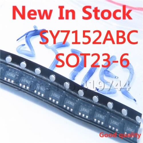 10PCS/LOT Quality 100% SY7152ABC SY7152 SOT23-6 (Silkprint LE) DC-DC boost converter/regulator chip In Stock New Original