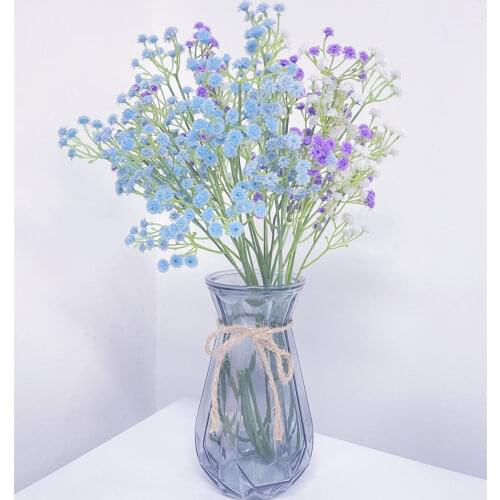 90Heads 52cm Babies Breath Artificial Flowers Plastic Gypsophila DIY Floral Bouquets Arrangement for Wedding Home Decoration