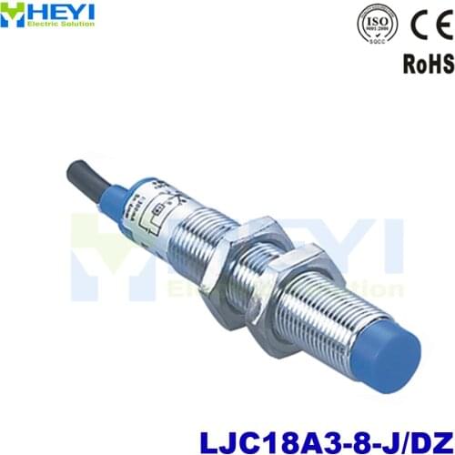 AC 2-wire NC M18 capacitive proximity sensor LJ18A3-8-J/DZ 90-250V 300-400mA metal sensor