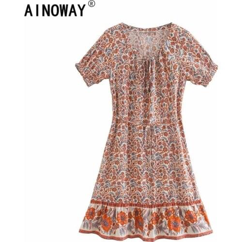 Зеленые летние платья Ainoway China At AliExpress