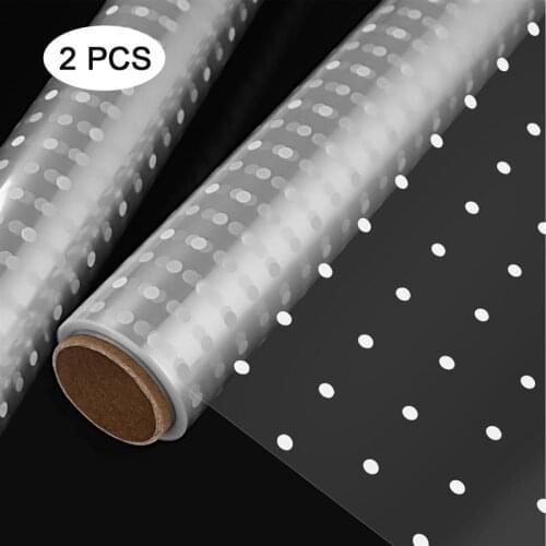 2 Rolls Cellophane Wrap 2.5 Mil Thickness Cellophane Wrap Roll 40x3000cm Clear Cellophane Bags to Wrap Gift Baskets Arts & Craft