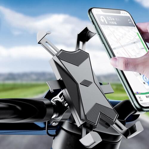Bicycle Phone Holder for IPhone Samsung Motorcycle Mobile Cellphone Holder Bike Handlebar Clip Stand GPS Mount Bracket
