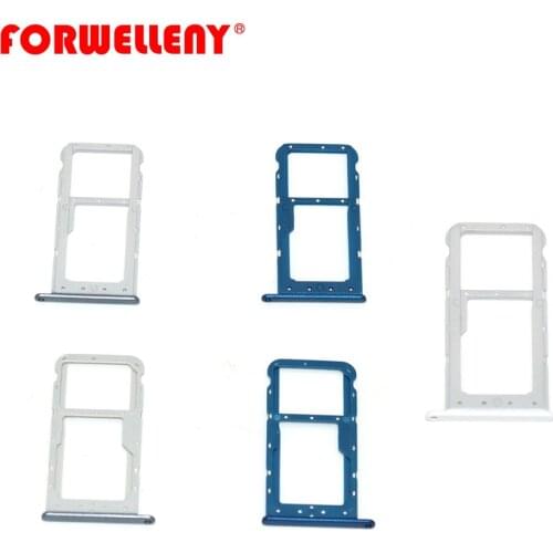 For huawei honor 9 lite SIM Card Holder Slot Tray Repair Parts blue white gray LLD-AL00/LLD-AL10