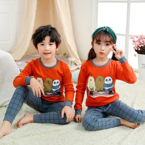 Kids Sleepwear Baby Girl Winter Cotton Sets Children Christmas Pajamas for Boy Pyjamas Nightwear 2-13Y Teenage Clothes