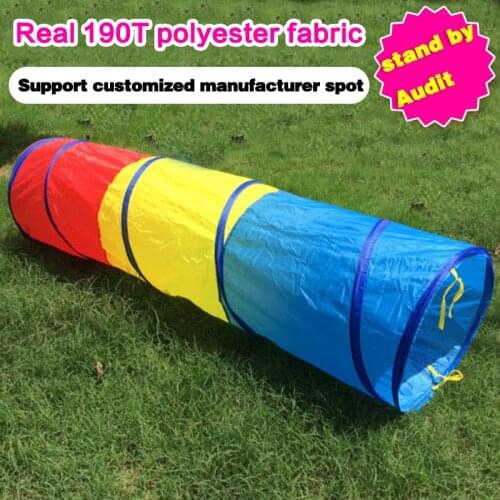 Kid Toy Crawling Tunnel Tent Children Outdoor Indoor Toy Tube Three Color Baby Portable Folding Crawling Tent Best Birthday Gift