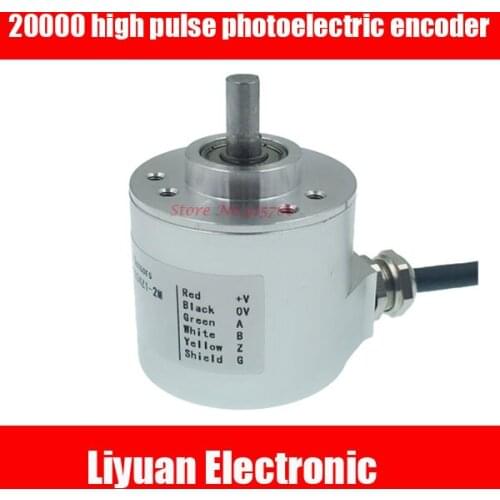 20000 high pulse photoelectric encoder 5-24V high protection grade rotary encoder 3806 20000 line high precision encoder 38mm