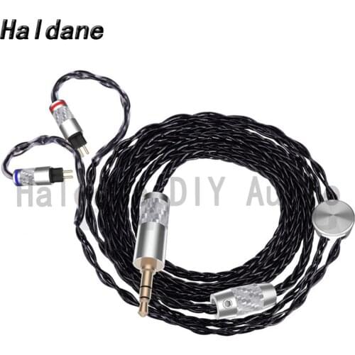 Haldane HIFI（Soft Black 1.2m）7nOCC Silver Plated 0.78mm Headphone Upgrade Cable For W4r UM3x 1964 Heir 10.A IEM8.0 IEM10.0