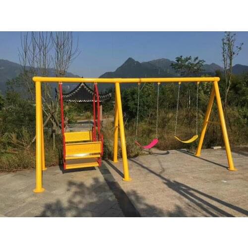 Outdoor baby swing chair playground childrens plastic slide garden toys seat kids monkey bars set children child swing nest Q46