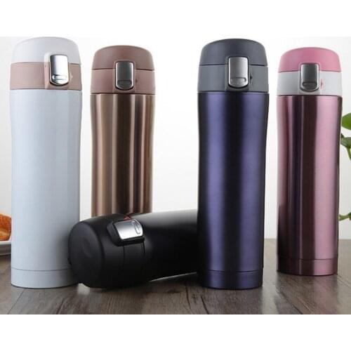 Creative double layer stainless steel bounce vacuum cup 450ml new style birthday party festival gift W9240