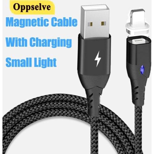 Magnetic Charging Cable Type-C Micro USB Wire Cord For iPhone USB TypeC Cable For Huawei Android Mobile Phone Fast Charging Cord
