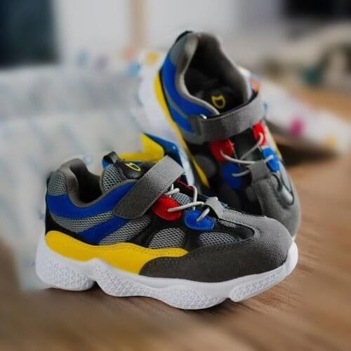 New 1pair Spring Fashion Sneaker mesh Boy Children Orthopedic shoes, kids Shoes