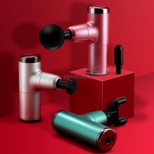 Muscle Massage Gun Neck Muscle Massager Mini Pocket Electric Pain Trainer Therapy for Body Massage Relaxation Pain Relief