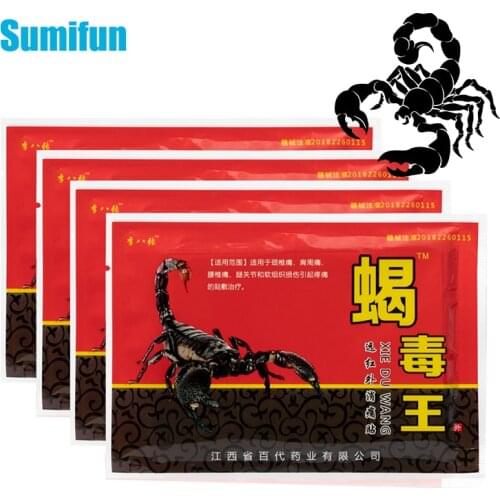 8/16/32Pcs Sscorpion Venom Joint Plaster Lumbar Knee Back Body Pain Relieving Plaster Rheumatoid Arthritis Pain Relief Patch