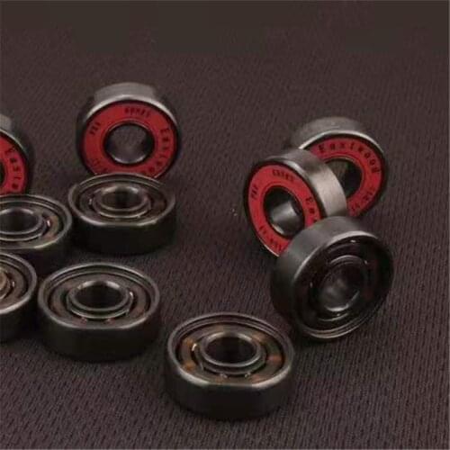 Profesional chrome steel speed skating bearing reds black precise competition inline speed skates bearing for roller patine part