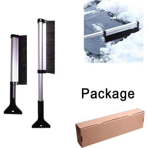 Extendable Snow Shovel Car Ice Scraper Snow Brush Water Remover for Car Auto SUV Frost Windshield Cleaner Winter Window Scraper