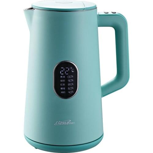 1.7L Electric Kettle Stainless Steel 1800W Fast Hot Boiling Teapot Five-Stage Intelligent Control Temperature Anti-Overheat