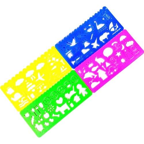 10sets/lot Kawaii Multifunction Economic drawing rulers Lovely stationery bookmark Kid toy nice prize gift set Wholesale