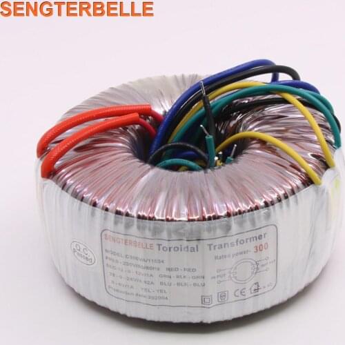 300W Dual 28V Dual 12V Single 6V Power Supply Transformer Audio Amplifier 300VA Pure Copper Toroidal Transformer