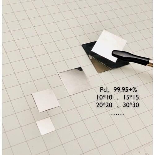 99.95% High Purity Palladium Metal Pd foil