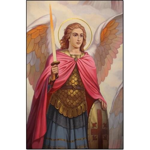 Full square round drill 5d Archangel Michael diy diamond painting 5d diamond embroidery orthodox religion art decor home Gift