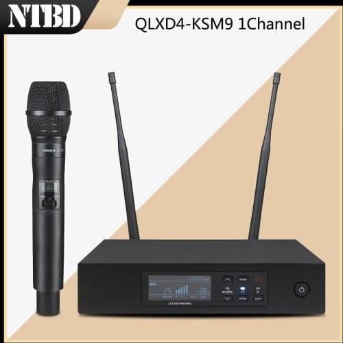 High Quality QLXD24 ksm9hs UHF Wireless Microphone System Handheld Condenser Professional True Diversity stage performances