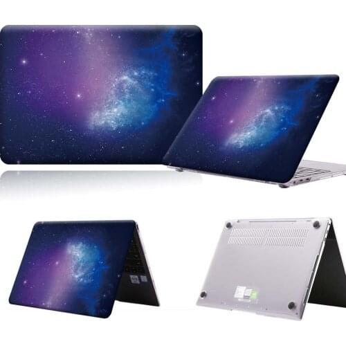 Purple Galaxy Plants PVC Laptop Case For Huawei MateBook 13/13 AMD Ryzen/14/D14/D15/X 2020/X Pro/Pro 16.1/Honor MagicBook 14/15