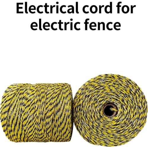 Animal Husbandry Electrical Cord For Electic Fence Pasture Grid Rope Cattle Sheep Horse Farm Grazing Rope Protect Animals Newest