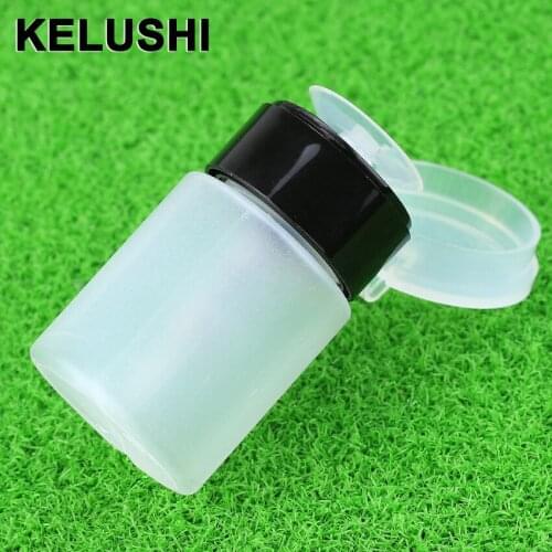 KELUSHI a Lot 10pcs 60mL White Plastic Nail Polish Remover Graduated Liquid Alcohol Dispensing Bottle w leakproof Pump Cap