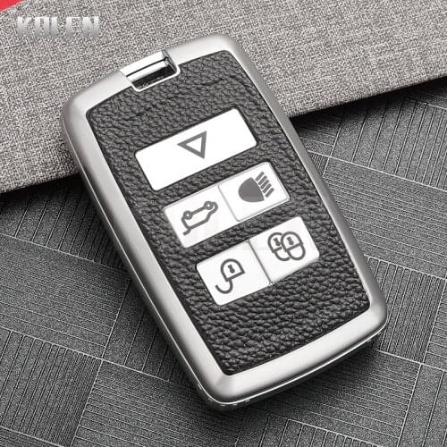 TPU Leather Type Car Key Case Cover For Land Rover Range Rover Evoque Discovery Sport Velar For Jaguar F-Pace F-Type XE XF XJ