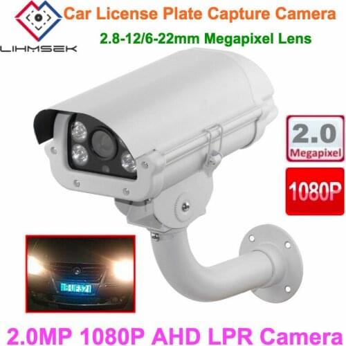 Lihmsek 2.0MP 1080P 1/2.8" 2.0 Megapixel CMOS Sensor Low Lux AHD LPR Camera External Outdoor IP67 ANPR Security Camera
