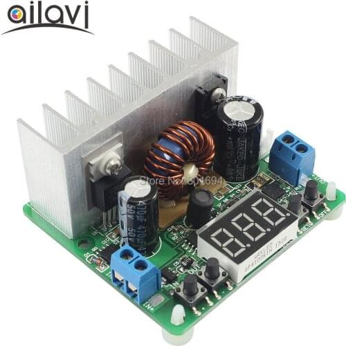 Maximum 200W NC DC-DC Buck Constant Adjustable 8A Power Supply 6-40V To 0-38V with Digital Meter Display