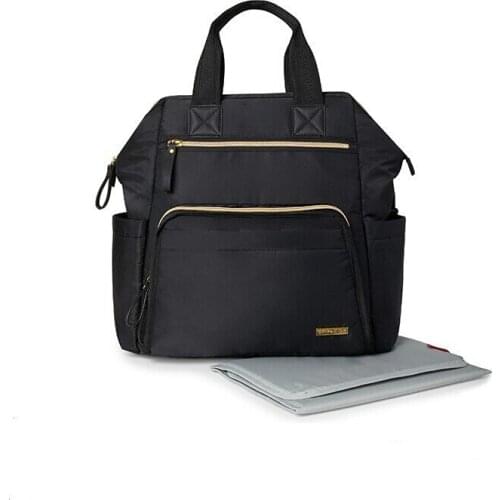 Mummy Bag Multi-Functional Large Capacity Outdoor Fashion Mom Backpack Baby Diaper Bag Baby Mom Backpack Black