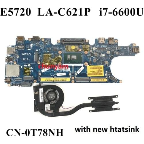 NEW ADM60 w/ i7-6600U LA-C621P For DELL Latitude 12 5270 E5270 Laptop Notebook Motherboard CN-0T78NH T78NH Mainboard 100% tested