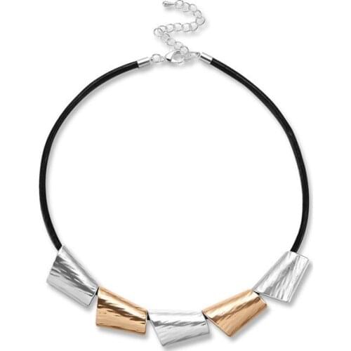 Irregular Shape Alloy Choker Necklace Fashion Metal Necklaces For Women 2018 Statement Jewelry Party Gifts