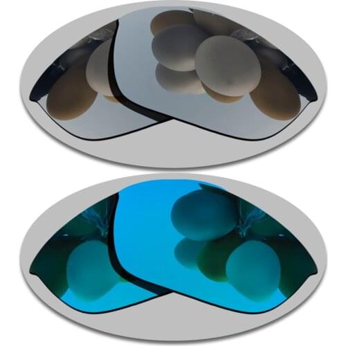 100% Precisely Cut Polarized Replacement Lenses for Half Jacket 2.0 Sunglasses Chrome & Blue Combine Options