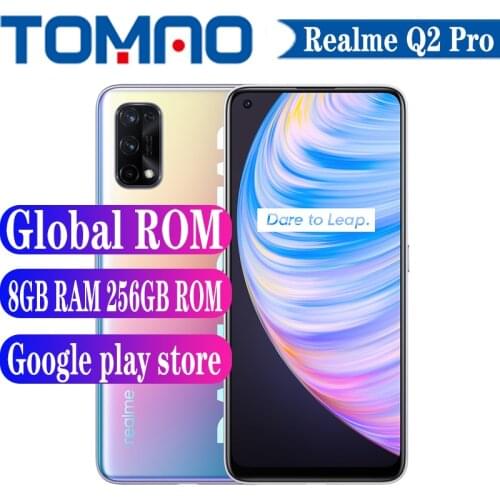 Global Rom Realme Q2 Pro 5G SmartPhone 8GB RAM 128GB 256GB ROM Dimensity 800U 4300mAh Battery 65W Fast Charger 48MP Camera