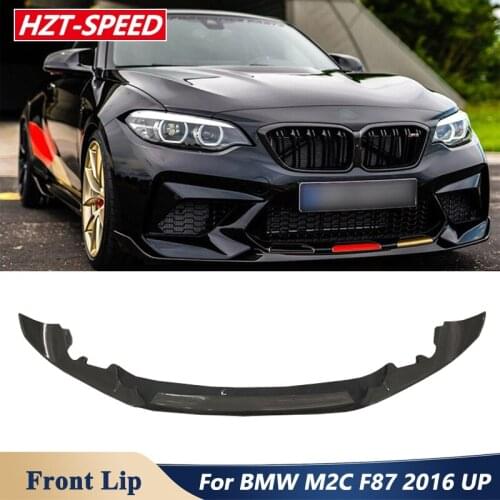 MP Style Carbon Fiber Material Front Bumper Spoiler Lip For BMW M2C F87 Car Tuning 2016 Up
