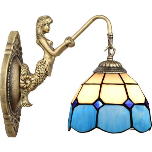 Light minimalist Mediterranean corridor Wall Lamps dining room lights den bedroom hotel Bathroom wall light LED wall light DF49