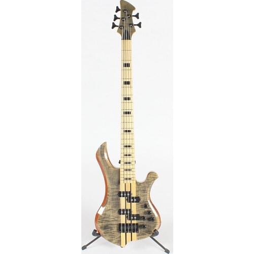 High quality neck thru 5 five string electric bass guitar free shipping