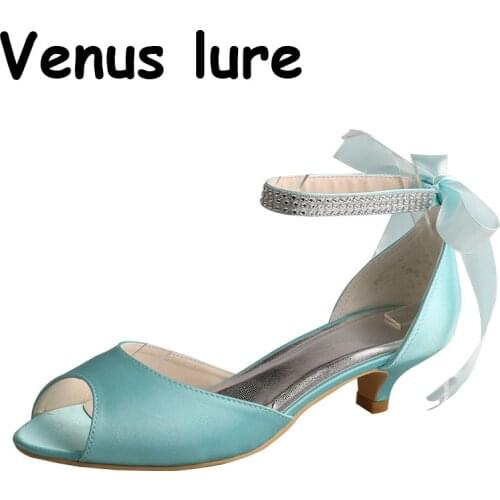 23 Colors) Lace up Low Heel Shoes Mint Green Ladies Sandals in Summer Size 5
