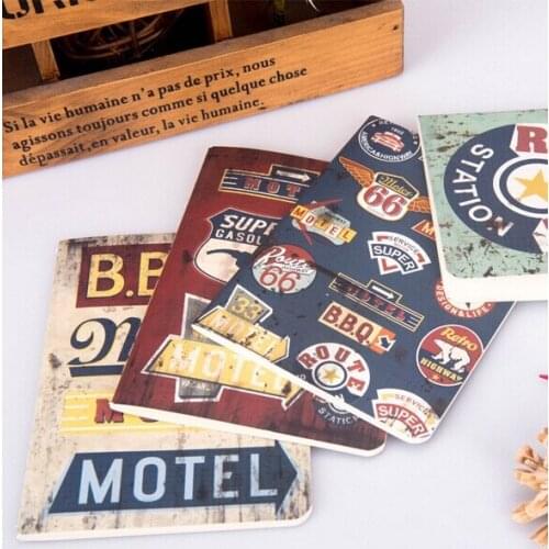 1pcs/lot New Vintage Paper Weekly Planner Sketchbook School Supplies Notepad Diary Notebook