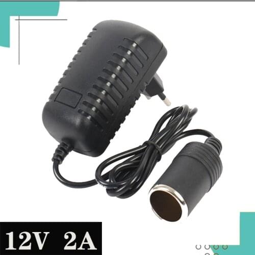 12V 2a socket adapter converter car cigarette lighter, car cigarette lighter 100-240V to 12V AC/DC adapter